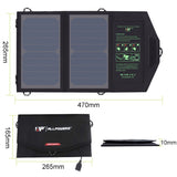 ALLPOWERS Solar Panel 10W 5V Solar Charger Portable Solar Battery Chargers Charging
