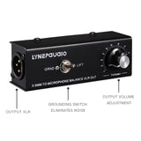 B012 Professional Stereo Signal Converted to Microphone Balanced Signal Output