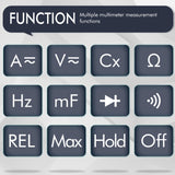 ET828 2 In 1 2 In 1 Oscilloscope Multimeter 2.4 Inch Color Screen Meter Digital Resistance Frequency Tester 1MHz 2.5Msps Meter