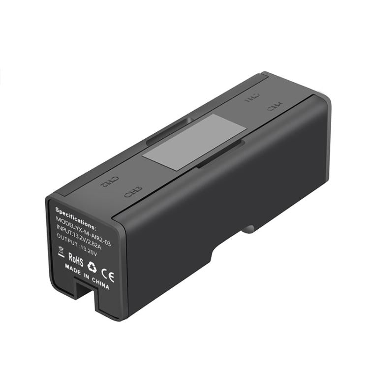 For DJI Mavic Air 2 YX Battery Charger Hub With LCD Display 4-Slot Intelligent Charging Station