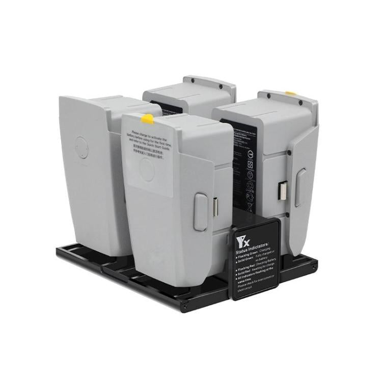 For DJI Mavic Air 2 YX Battery Charger Hub With LCD Display 4-Slot Intelligent Charging Station