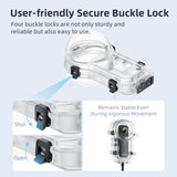 For Insta360 X5 AMagisn 60m/196ft Diving Case Quick-Release Full Invisible Waterproof Underwater Housing