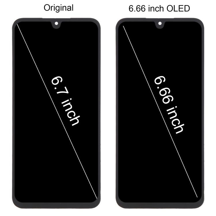 For Samsung Galaxy A16 4G SM-A165F 6.66 inch OLED LCD Screen Digitizer Full Assembly with Frame