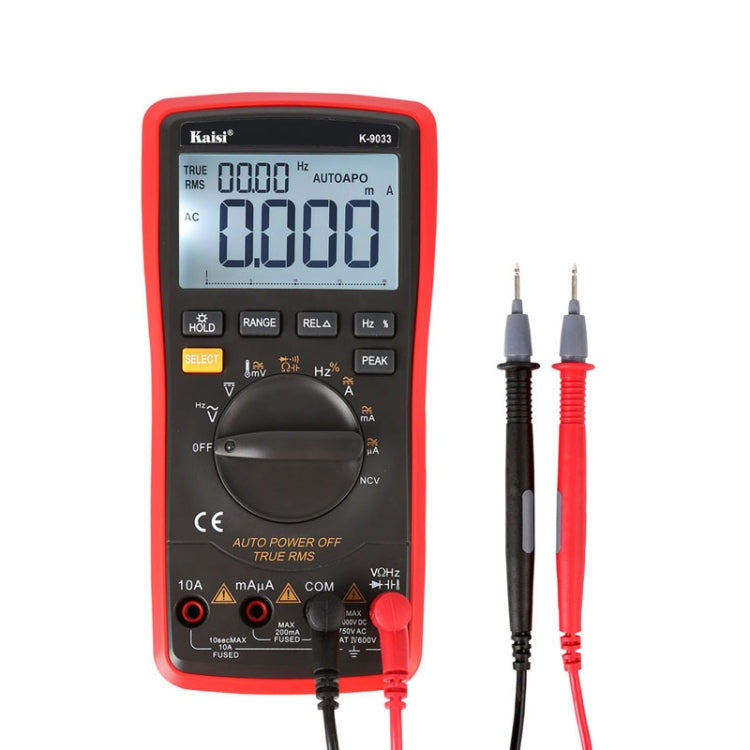 Kaisi K-9033 Digital Multimeter LCD Display Handheld Digital Multimeter for Mobile Phone Repair Default Title