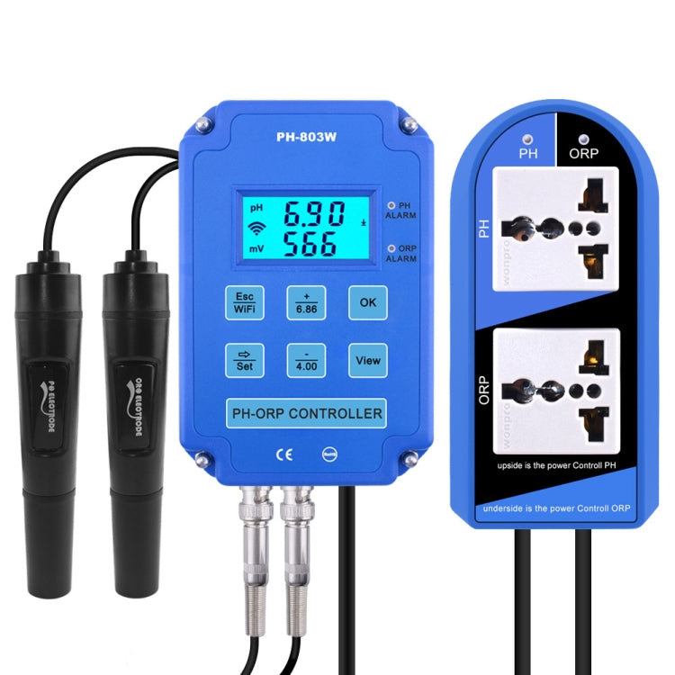 KL-803W Mobile Phone WIFI Monitoring Digital Acid-Base And Redox Controller Household PH Meter, EU Plug Default Title