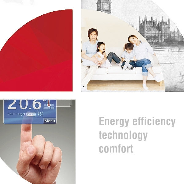 LCD Display Air Conditioning 2-Pipe Programmable Room Thermostat for Fan Coil Unit