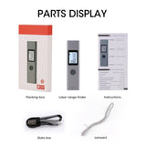 LS-1 Laser Rangefinder Distance Meter 25m Handheld Mini Rechargeable LCD Digital Laser Distance Meter 82ft Laser Range Finder