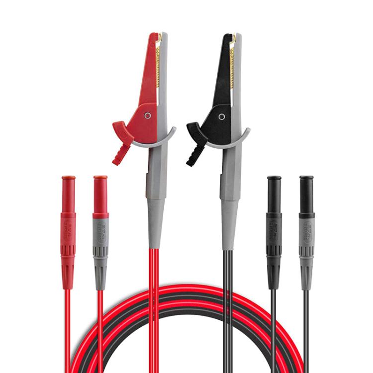 Multimeter Alligator Clip 4mm Banana Jack Test Pen Clip 4-Wire Silicone Test Clip Default Title