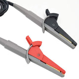 Multimeter Alligator Clip 4mm Banana Jack Test Pen Clip 4-Wire Silicone Test Clip