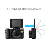 R2 2.7K Vlog Camera 4X Zoom Digital Camera with 3.0 inch Flip Screen - Zen Craft