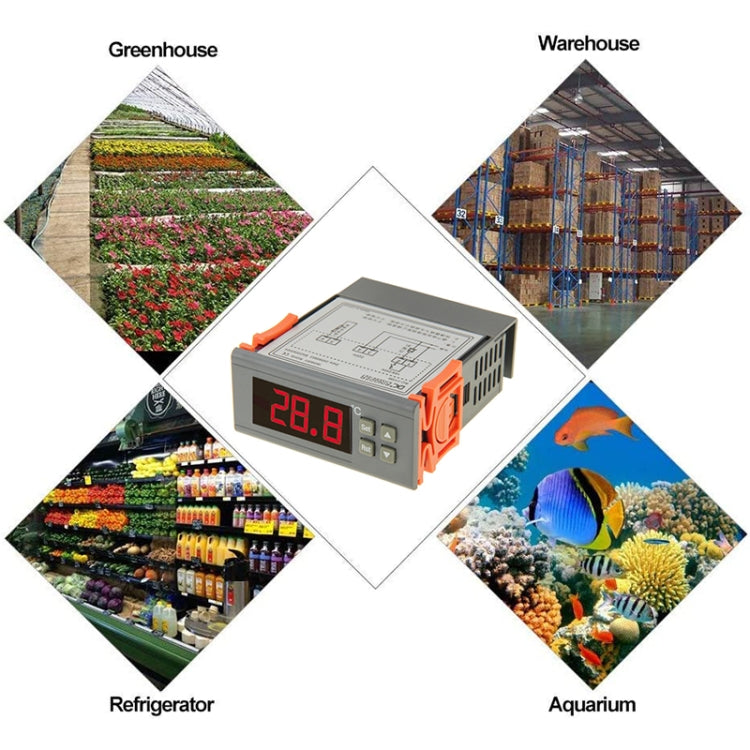 RC-110M Digital LCD Temperature Controller Thermocouple Thermostat Regulator with Sensor Termometer, Temperature Range: -40 to 110 Degrees Celsius