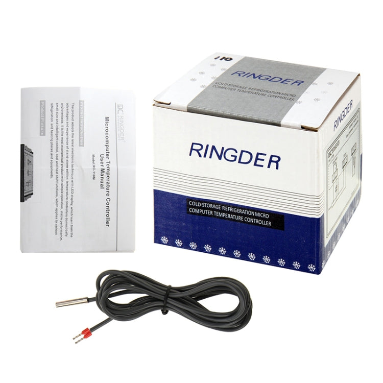 RC-210M Digital LCD Temperature Controller Thermocouple Thermostat Regulator with Sensor Termometer, Temperature Range: -40 to 110 Degrees Celsius