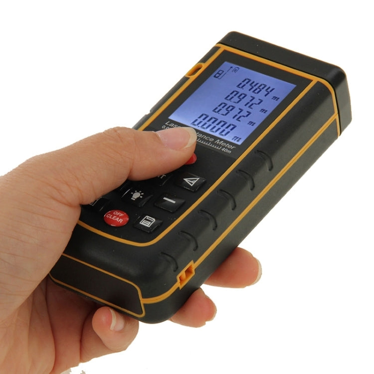 RZ-A40 1.9 inch LCD 40m Hand-held Laser Distance Meter with Level Bubble