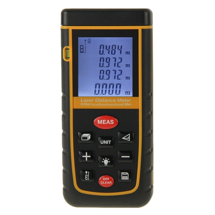 RZ-A60 1.9 inch LCD 60m Hand-held Laser Distance Meter with Level Bubble Default Title