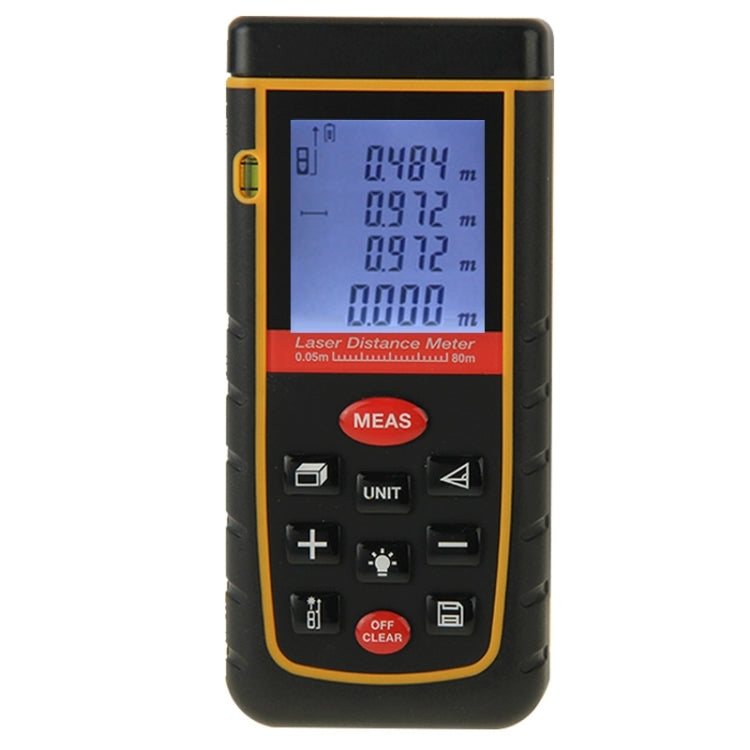RZ-A80 1.9 inch LCD 80m Hand-held Laser Distance Meter with Level Bubble Default Title