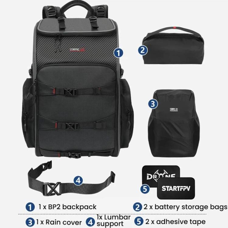 STARTRC BP2 FPV Drone Carry Backpack Outdoor Large Capacity Waterproof Durable Storage Bag