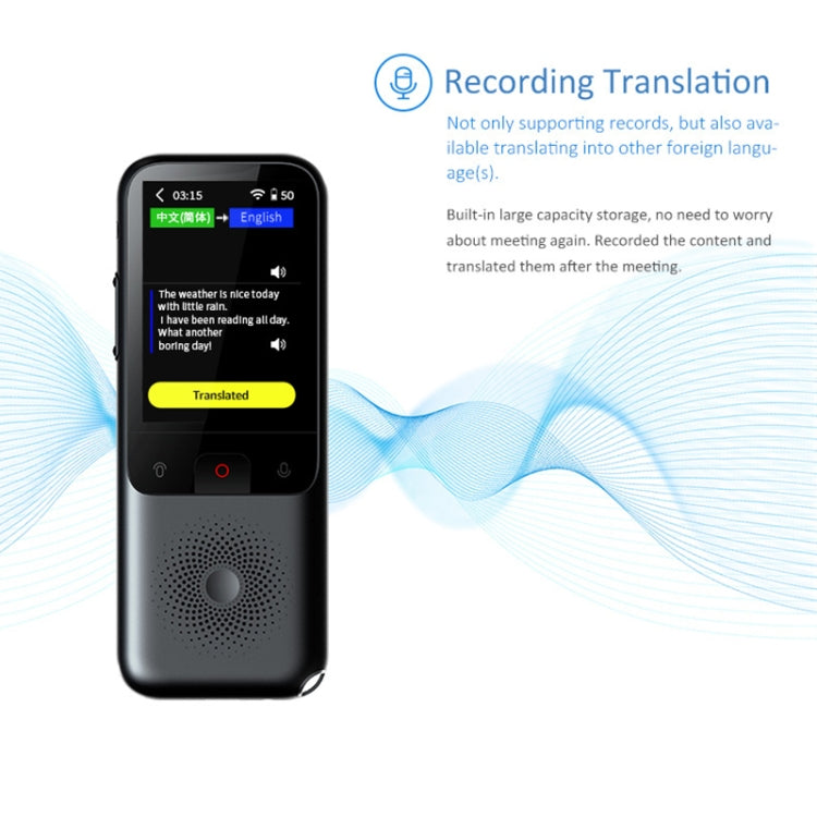T11 Intelligent Voice Translator WIFI Artificial Intelligence Language Translation