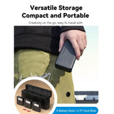 TELESIN Fast Charging Case For DJI Osmo Action 6 / 360 / 5 Pro 3-Slot Battery Storage Box