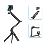 TELESIN Tri-folding Tripod For Sports Camera Mobile Phone Selfie Stand Desktop Fixed Bracket Default Title