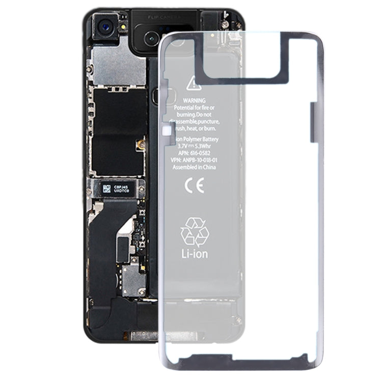 Transparent Battery Back Cover with Adhesive for Asus Zenfone 6 ZS630KL Default Title