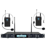 U-620 Professional 1 to 2 Waistpack Wireless Headset Microphone System Default Title