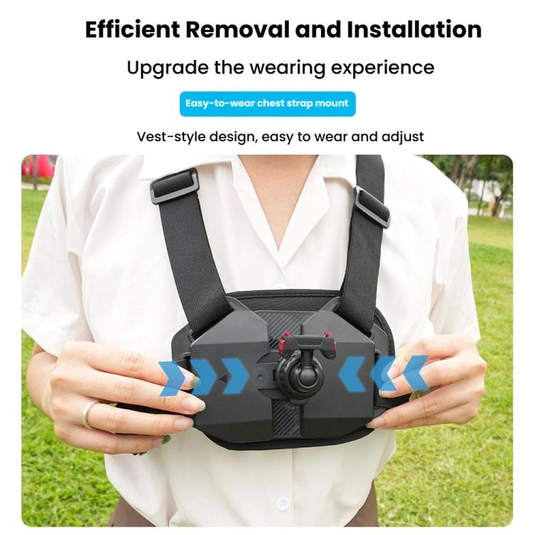 Universal Magnetic Quick-Release Chest Mount Harness For Action Cameras POV Hands-Free Recording