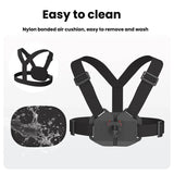 Universal Magnetic Quick-Release Chest Mount Harness For Action Cameras POV Hands-Free Recording
