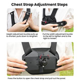 Universal Magnetic Quick-Release Chest Mount Harness For Action Cameras POV Hands-Free Recording