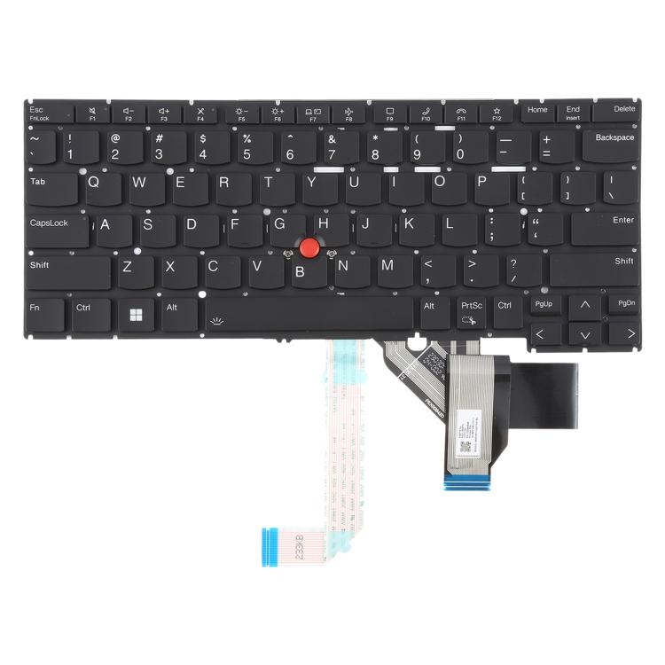 US Version Laptop Keyboard with Pointing for Lenovo Thinkpad X13 Gen 4 X13 Yoga Gen 4