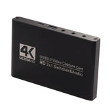USB 3.0 HD Video Capture Card 4K Camera Computer Game Live Recording Box Default Title