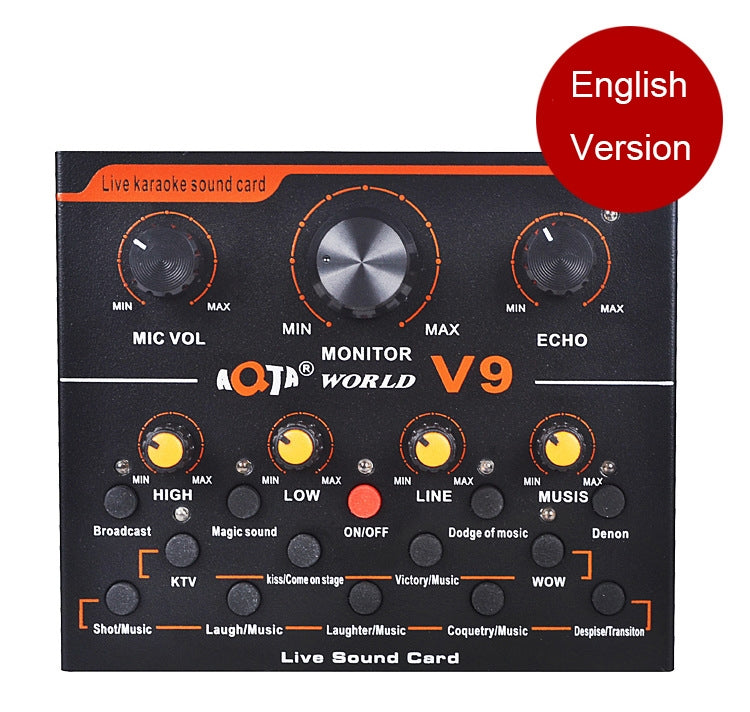 V9 Live Broadcasting Equipment Webcast Entertainment Streamer Sound Card Default Title