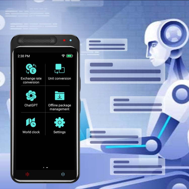 VORMOR Z6 5.0 inch HD Touch Screen Smart AI Translator 139 Languages with Offline Translation / Photo Translation