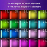 W200 RGB Outdoor Photography Handheld Fill Light LED Atmosphere Stick Light