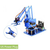 Waveshare 4-DOF Metal Robot Arm Kit for micro:bit, Support Bluetooth, US Plug Default Title