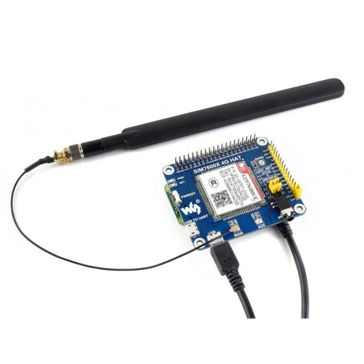 Waveshare 4G / 3G / 2G / GSM / GPRS / GNSS HAT for Raspberry Pi, LTE CAT4, for China