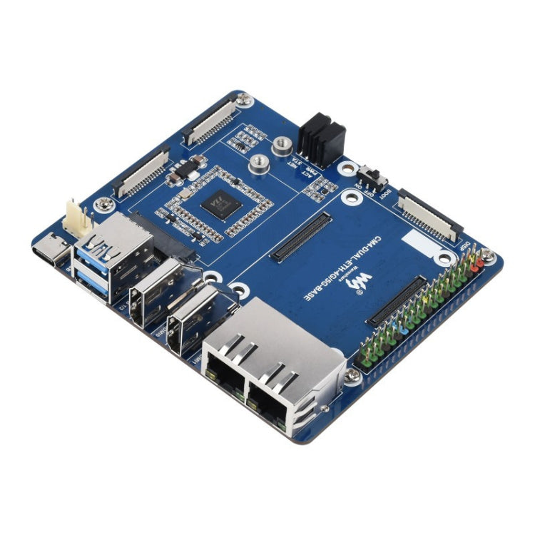 Waveshare Dual Gigabit Ethernet 5G / 4G Base Board for Raspberry Pi CM4 Default Title
