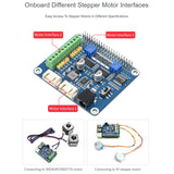 Waveshare HRB8825 Stepper Motor HAT For Raspberry Pi, Drives Two Stepper Motors, Up To 1/32 Microstepping