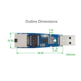 Waveshare USB 3.2 Gen1 to Gigabit Ethernet Converter Module, Driver-Free