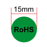 1000 PCS Round Shape Self-adhesive RoHS Sticker RoHS Label, Diameter: 15mm, Diameter: 15mm