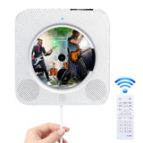 The Second Generation Portable Digital Display Bluetooth Speaker CD Player with Remote Control, Digital Display Digital Display White