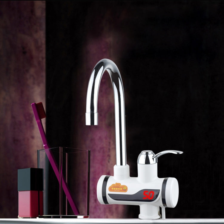 3s Fast Heat Electrothermal Rotatable Faucet Water Tap with Digital Display, 220V, Size: S, Digital Display / Size: S