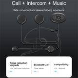 Dier DK12 800m Helmet Wireless Bluetooth Headset 5.0 Waterproof Double Motorcycle Call Headset With Intercom Function, DK12