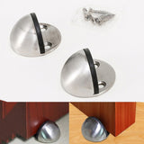 2pcs/pack Stainless Steel Door Stop Free Punch Door Top Cabinet Hardware Accessories, Door Stop Free Punch Door Stop Free Punch