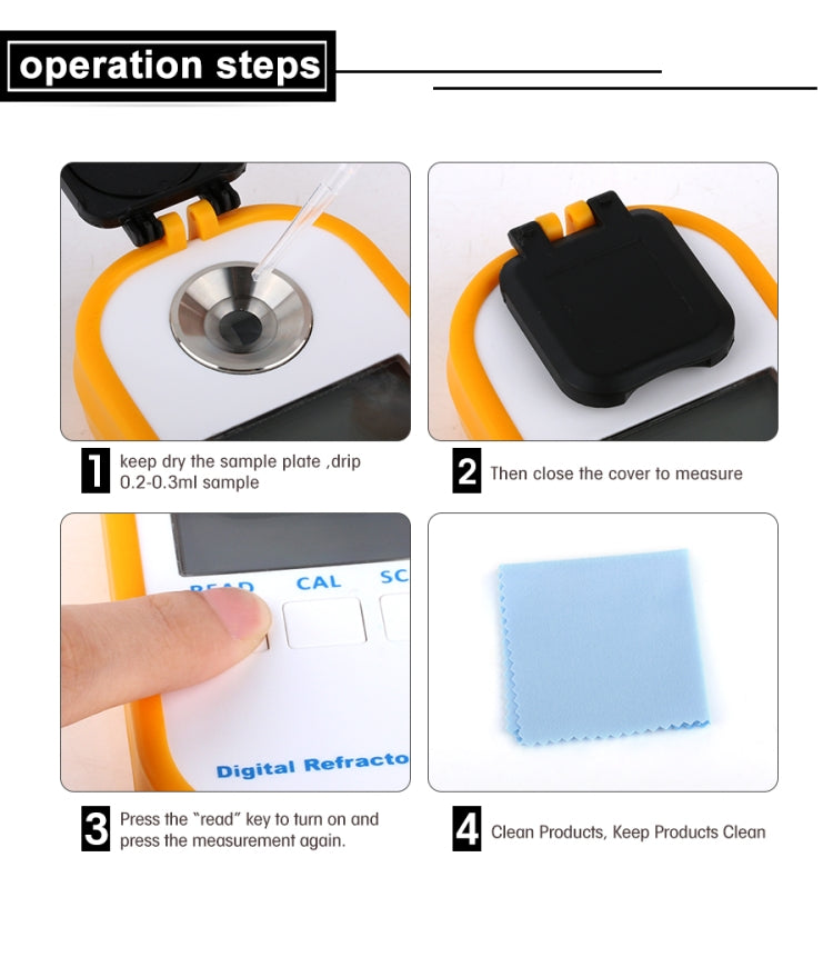 DR202 Digital Sea Water Refractometer Seawater Salinity Meter Specific Gravity Range 0―100‰ Chlorinity 0~57‰ Refractometer, DR202