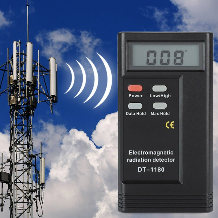 DT-1180 Electromagnetic Radiation Detector Measuring Range 50-1999V/M Electromagnetic Wave Radiation Protection Detector, DT-1180 DT-1180