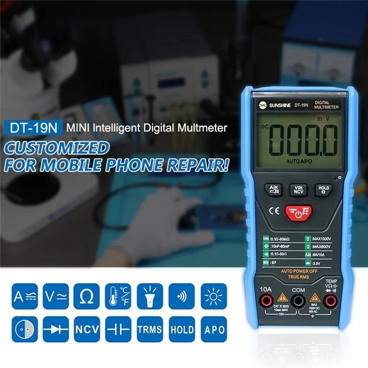 Mini Smart Digital Multimeter With LCD Display Repair Tool Tester, DT-19N