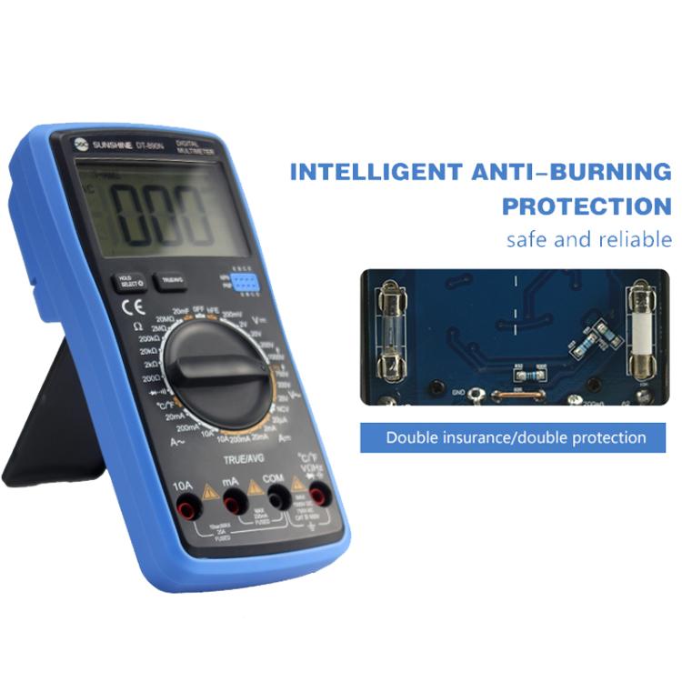 High-precision Digital Multimeter Portable Repair Meter With Burn Protection, DT-890N