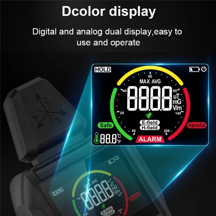 MESTEK EMF01 Electromagnetic Radiation Detector Highly Sensitive 3-Axis Sensing Probe, EMF01