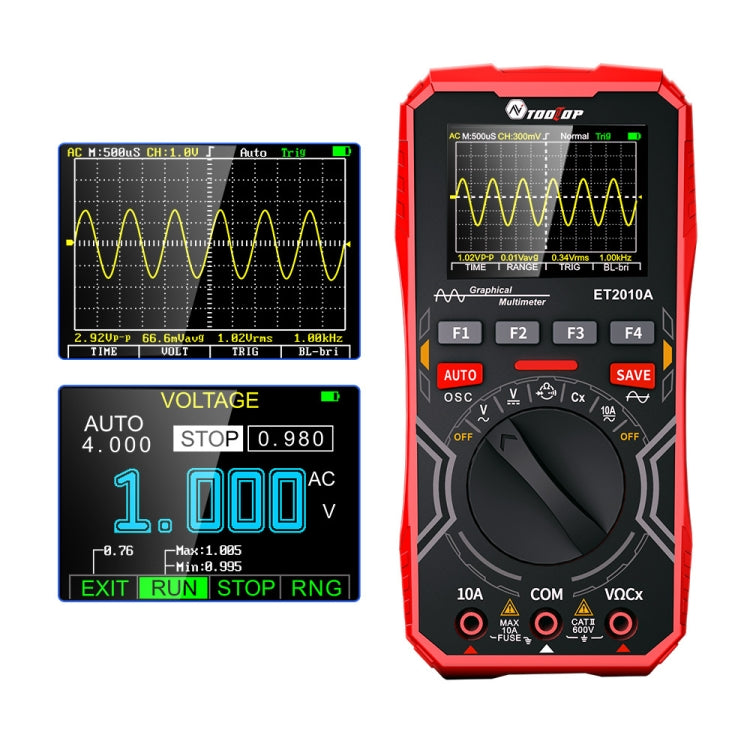 TOOLTOP 2 In 1 DIY Oscilloscope Mini Multimeter, ET2010A