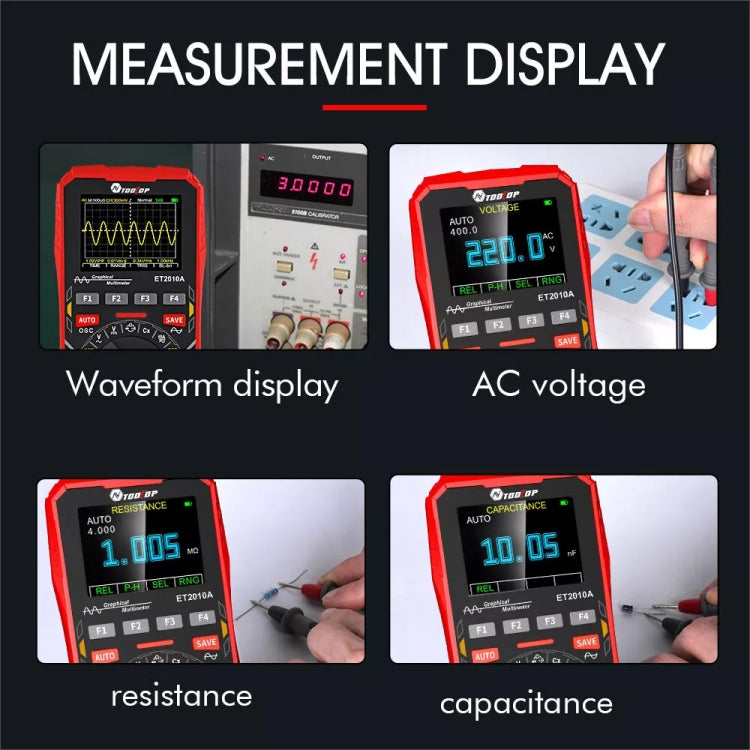 TOOLTOP 2 In 1 DIY Oscilloscope Mini Multimeter, ET2010A